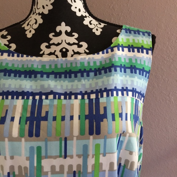 SOLD Dress Barn Fit & Flare Pleated Dress Size 14 - Picture 5 of 8